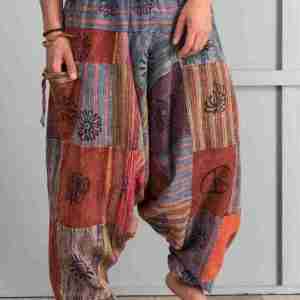 T203 Patchwork Aladdin Pants Patchwork Aladdin Pants